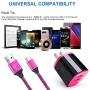 USB Type C Charger, AndHot 2-Port Wall Charger Power Adapter + 6ft Fast Charge USB C Cable Replacement for Samsung Galaxy Note 10+ 10 9 8 S10 S10E S9 A50 A10E A20 A30 A40 A60 A70 A80 A90 M20 M30 M40