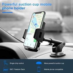 Car Phone Mount,Amoner Car Phone Holder,Dashboard phone car holder , Washable Strong Sticky Gel Pad Compatible iPhone 11 pro,11 pro max,X,XS,XR,8,7,6 Plus,Galaxy S20,10,9,8,Google Nexus