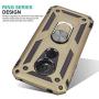 CasemartUSA Phone Case for [Motorola Moto E5 (XT1920DL)], [Ring Series][Gold] Full Rotating Metal Ring Cover with Kickstand for Moto E5 (Tracfone, Simple Mobile, Straight Talk, Total Wireless)