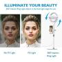 8" Selfie Ring Light with Stand & Cell Phone Holder LED Ringlight for Live Stream/Makeup/YouTube Video/Selfie/Vlog, Compatible with iPhone Xs Max XR Android