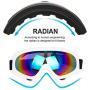 LJDJ Ski Goggles, Pack of 2 - Snowboard Adjustable UV 400 Protective Motorcycle Goggles Outdoor Sports Tactical Glasses Dust-Proof Combat Military Sunglasses for Kids Boys Girls Youth Men Women