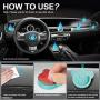 Car Grips Mount for Phone Stand Cute Bear Style Silicone Phone Holder with Phone line Clasp for Collapsible Grip/Socket Mount User Used on Dashboard, Home, Office, Kitchen, Desk, Wall (3 Colors)