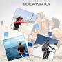 Trehapuva Selfie Stick, 19” Waterproof Hand Grip Adjustable Extension Monopod Pole Compatible With GoPro Hero(2018) Hero 7 6 5 4 3+3 2 1 Session, AKASO, Xiaomi Yi,SJCAM SJ4000 SJ5000 SJ6000 More(Blue)