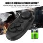 Wireless Gamepad Bluetooth Remote Controller Selfie Camera Shutter Wireless Mouse Gamepad 3D VR Glasses Remote Control for iPhone Android PC TV Box (Black)