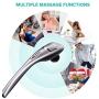 NURSAL Handheld Deep Percussion Massager with 5 Massage Modes, Adjustable Speed and Non-Slip Design Plus 5 Interchangeable Tips | for Neck, Shoulder, Back, Legs, Muscle Pain and Sports Recovery
