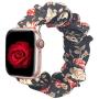 MITERV Compatible with Apple Watch Band 38mm 40mm 42mm 44mm Soft Floral Fabric Elastic Scrunchies iWatch Bands for Apple Watch Series 5,4,3,2,1