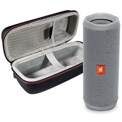 JBL Flip 4 Portable Bluetooth Wireless Speaker Bundle with Protective Travel Case - Gray