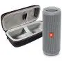 JBL Flip 4 Portable Bluetooth Wireless Speaker Bundle with Protective Travel Case - Gray JBL Flip 4 Portable Bluetooth Wireless Speaker Bundle with Protective Travel Case - Gray