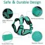 rabbitgoo Cat Harness and Leash for Walking, Escape Proof Soft Adjustable Vest Harnesses for Medium Large Cats, Easy Control Breathable Pet Safety Jacket with Reflective Strips & 1 Metal Leash Ring