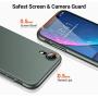 TORRAS Slim Fit iPhone XR Case, Ultra-Thin Hard Plastic Full Protective Cover with Matte Finish Grip Phone Case for iPhone XR 6.1 inch (2018), Midnight Green
