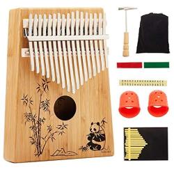 Yao Space Thumb Piano Kalimba 17 Keys,Portable Finger Piano with English Study Instruction, Tune Hammer and Storage Bag, Piano Gifts for Kids and Adults Beginners