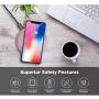 LETSCOM Ultra Slim Wireless Charger,Qi-Certified 15W Max Fast Wireless Charging Pad,Compatible with iPhone 11/11 Pro Max/XS Max/XR/XS/X/8/8+,Galaxy Note 10/Note 10+/S10/S10+/S10E (No AC Adapter)