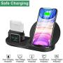 3 in 1 Wireless Charger for iPhone 11/11 pro /11 Pro Max/Xs/XS Max/XR/X / 8 /8P, Fast Wireless Charger for AirPod/AirPod 2/ AirPods Pro, Wireless Watch Charging Stand for iWatch 1/2/3/4 /5