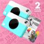 Zink KODAK Printomatic Digital Instant Print Camera (Blue), Full Color Prints On ZINK 2x3 Sticky-Backed Photo Paper - Print Memories Instantly