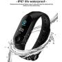 Mcree Smart Band Watch Bracelet Wristband Fitness Tracker Blood Pressure HeartRate M3(Black)
