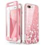 i-Blason iPhone7/8Plus-CosmoV2-SP-Pink Cosmo Glitter Clear Bumper Case for iPhone 8 Plus/iPhone 7 Plus, Pink