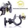 Bike Phone Holder, Bicycle Phone Holder Anti Shake Motorcycle Handlebar Mount with 360 ° Rotation Adjustable Bike Phone Mount for iPhone X/6/7/8 Plus, Samsung Galaxy S9/S8 Plus, 4"-6.5" Phones, GPS