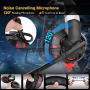 WILLNORN K2 Gaming Headset with Mic Noise Cancelling Over Ear Headphones for PC, PS4, Controller, Laptop, LED Light, Stereo Sound with Bass (Red)