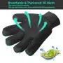 Pet Hair Remover Glove for Cat Dog, Pet Grooming Glove for Dog Cat Brush Gentle Shedding and Grooming Pet Supplies Massage Mitt Enhanced Five Finger Design Efficient for Long & Short Fur Pet, 1 Pair