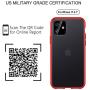 Meifigno Magic Series iPhone 11 Case [Military Grade Drop Tested], Translucent Matte PC with Soft Edges, Shockproof iPhone 11 Cover Case Compatible with Apple iPhone 11 6.1 Inch (2019), Red