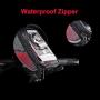 MOOZO Bike Handlebar Bag, Bike Phone Holder, Waterproof Bicycle Top Tube Pouch Pannier Cycling Frame Bags Bike Phone Mount Stand for iPhone Xs MAX XR X 8 7 6 6S Plus Samsung LG Smartphones Below 6