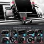 Ebow Air Vent Phone Holder Gravity Reaction Car Mobile Phone Holder Clip Type Air Vent Monut for All GPS Smart Phone (Black)