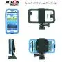 Universal Helmet Mount Kit with Action Mount Adapter for Smartphone, Operable with Any Phone. Includes Parts Shown, with Wrench and Universal Phone Adapter. Compatible with GoPro Cameras.