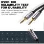 Headset Splitter Cable, Gold-Plated & Strong Braided Y Splitter Audio Cable Separate Microphone Headphone Port Gaming Headset Splitter PC Earphone Adapter VoIP Phone -DuKabel TopSeries (11inch / 30cm)