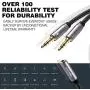 Headset Splitter Cable, Gold-Plated & Strong Braided Y Splitter Audio Cable Separate Microphone Headphone Port Gaming Headset Splitter PC Earphone Adapter VoIP Phone -DuKabel TopSeries (11inch / 30cm)