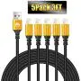 5Pack iPhone Charger Cable 3ft Premium Lightning Cable USB Charging Cord Compatible with iPhone 11 Xs Max XR X 8 Plus 7 Plus 6 5 5s Plus SE iPad Pro iPod and More - Black