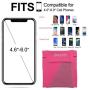 Bivilictek Cell Phone Armband for Phone Running Armband Sleeve Holder for iPhone X/XS/XR/Max/Plus & Samsung Galaxy S10/S9/Plus with Mp3 Key Holder (Pink Small)