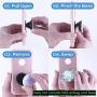 Swappable Metal Covers for Collapsible Phone Grip & Stand Replacement Top Covers for Get a Different Design On Your Expanding Phone Grip Can Work with Magnetic Mount Car Phone Holder (3-Color)