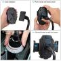 MOTOBA Gooseneck Cup Holder Phone Mount, Adjustable Car Phone Cup Holder for iPhone 11 Pro/XR/XS Max/X/8/7 Plus/6s/Samsung S10+/Note 9/S8 Plus/S7 Edge (Gray)