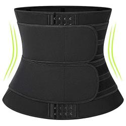 KIWI RATA Neoprene Sauna Waist Trainer Corset Sweat Belt for Women Weight Loss Compression Trimmer Workout Fitness