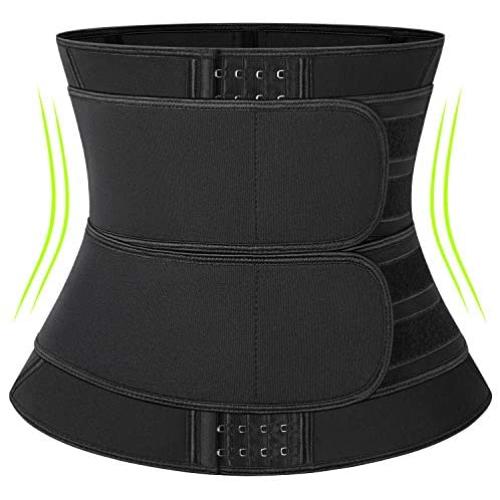 KIWI RATA Neoprene Sauna Waist Trainer Corset Sweat Belt for Women Weight Loss Compression Trimmer Workout Fitness