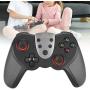 Mobile Gaming Controller, Wireless Mobile Controller Support for NFC, Vibration and Gyro Functions Bluetooth Gamepad for Switch/Switch Lite Console Cellphone Gamepad Accessories(Black)