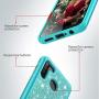 Cbus Wireless Sparkling Glitter Bling Phone Case Compatible with Samsung Galaxy A21 (Teal)