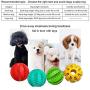 Sunglow Dog Toy Ball, Nontoxic Bite Resistant Toy Ball for Pet Dogs Puppy Cat, Dog Pet Food Treat Feeder Chew Tooth Cleaning Ball Exercise Game IQ Training Toy Ball ,Large/Medium/Small Dogs Toy.