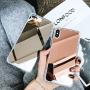 NET red iPhoneX mirror cell phone shell simple mirror Xr Apple XsMax wont crash shell 8/7plus female 6sp