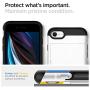 Spigen Slim Armor CS Designed for Apple iPhone SE 2020 Case/Designed for iPhone 8 Case (2017) / Designed for iPhone 7 Case (2016) - Jet White