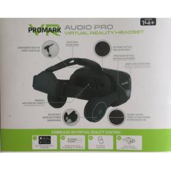 ProMark Virtual Reality Goggles With Built In Headset For Google Play, App Store, Fits Most Smartphones