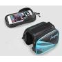 ZFF Travel Waterproof Bicycle Bag Tube Bag Mountain Bike Saddle Bag Bicycle Riding Equipment 6.2 Inch Mobile Phone Bag Accessories