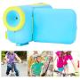 Portable Kids DV Camera, Mini DV Camcorder Durable Children Camera Educational Puzzle Toy Without Battery, for Kids Brain Development, Photography Lover (Blue)