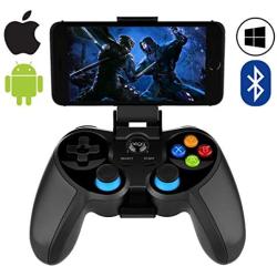 Mobile Game Controller,ZUOXI Wireless 4.0 Bluetooth Gamepad with Joystick, Multimedia Game Controller Compatible with iOS Android Mobile Phone PC Android TV Box Without Rooting (Black)