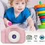 DDGG Kids Digital Camera, 1080P FHD Digital Video Camera for Kids with 2 Inch IPS Screen and 16GB SD Card, Rechargeable Camera for 3-10 Years Boys Girls(Pink)