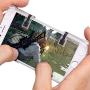 Leoie 1 Pair Left+Right Gaming Triggers Smart Phones Game Fire Button Controller for PUBG Transparent