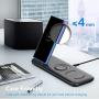 Yootech 3 in 1 Fast Wireless Charger, 22.5W Max Wireless Charger with Adapter Compatible Galaxy Watch 42mm/46mm/Active2/1,Gear S3/S2/Sport&Galaxy Buds,Galaxy S20/S10/S9/S8/Note10[Not for Apple Watch]