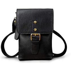 NKns Fanny Pack Mens Backpack Leather Mens Mobile Phone Camera Outdoor Small Pocket Shoulder Messenger Bag Crossbody Bag
