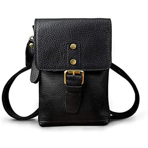 NKns Fanny Pack Mens Backpack Leather Mens Mobile Phone Camera Outdoor Small Pocket Shoulder Messenger Bag Crossbody Bag