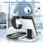 WAITIEE Updated Version,Wireless Charger 5 in 1,Qi Wireless Charging Station for Apple Watch Series 5/4/3/2/1& AirPods3/2/1 & Pencil & iPhone 11/11 Pro Max/XR/XS Max/Xs/X/8/8P (White)